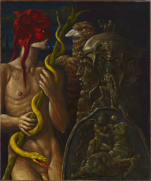 Abate, Alberto - Delfica - {VAF 2504 - field_5[1]} - olio su tela - Roverto, Mart