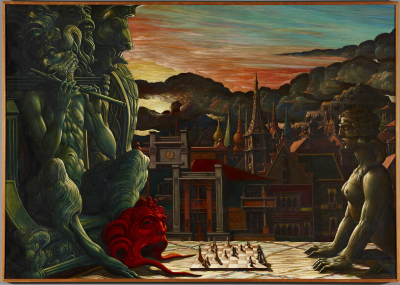 Abate, Alberto - Le ore di Edipo - {VAF 2240 - field_5[1]} - olio su tela - Roverto, Mart