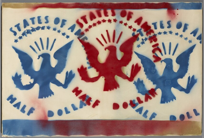 Angeli, Franco, Half dollar, 1962, olio su tela, VAF 2242, Roverto, Mart