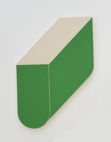 Aricò, Rodolfo , Anomalia verde, 1969, olio su tela su tavola, VAF 679, Roverto, Mart