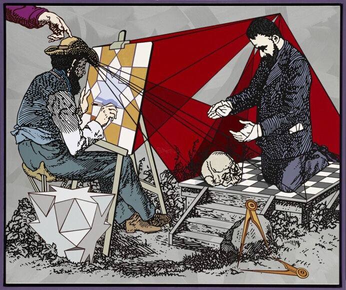 Arruzzo, Gabriele, compendio, 2012, smalto e acrilico su tela, VAF 2243, Roverto, Mart