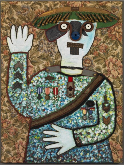 Baj, Enrico , Nikolai Alexeievich - l'ultimo zar , 1967, collage e pittura , VAF 2110, Roverto, Mart