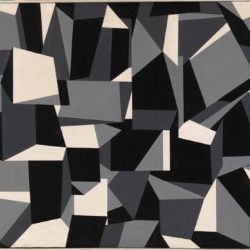 Ballocco, Mario , Asimmetria cristallografica , 1956 , olio su tela, VAF 51, Roverto, Mart