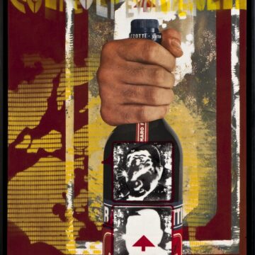 Baratella, Paolo , Colpevole, 1968, olio e collage su tela, VAF 1439, Roverto, Mart