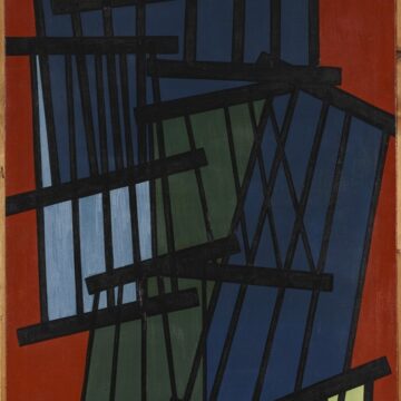 Berti, Vinicio , composizione, 1950, olio su tela, VAF 2451, Roverto, Mart