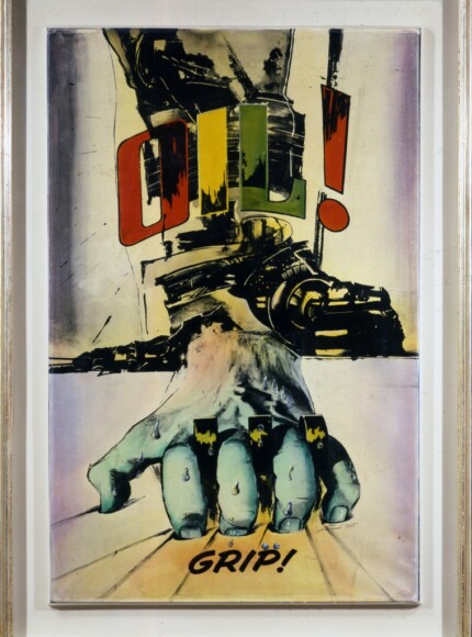 Bertini, Gianni , Grip, 1965, olio e riporto fotografico su tela, VAF 1702, Roverto, Mart