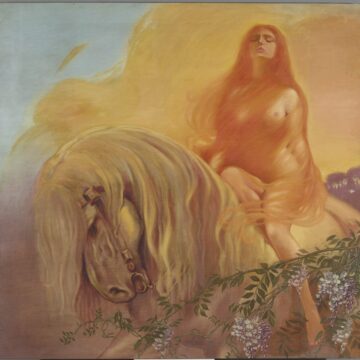 Bisi Fabbri, Adriana , Lady Godiva, 1912, olio su tela, VAF 2227, Roverto, Mart