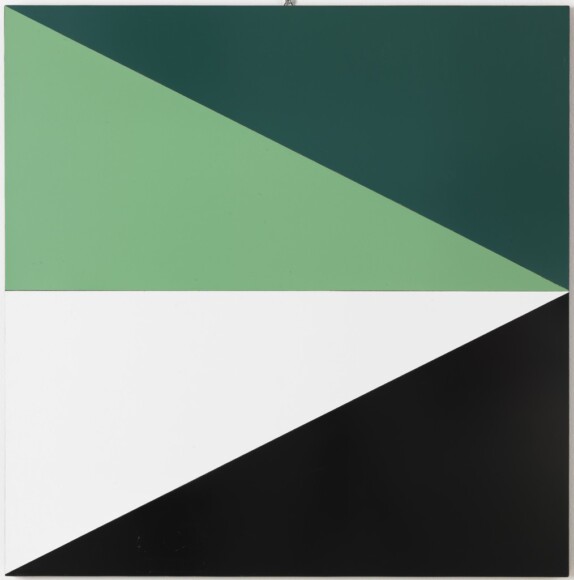 Borella, Rocco , struttura e colore - freccia, 1967, olio su compensato, VAF 1863, Roverto, Mart