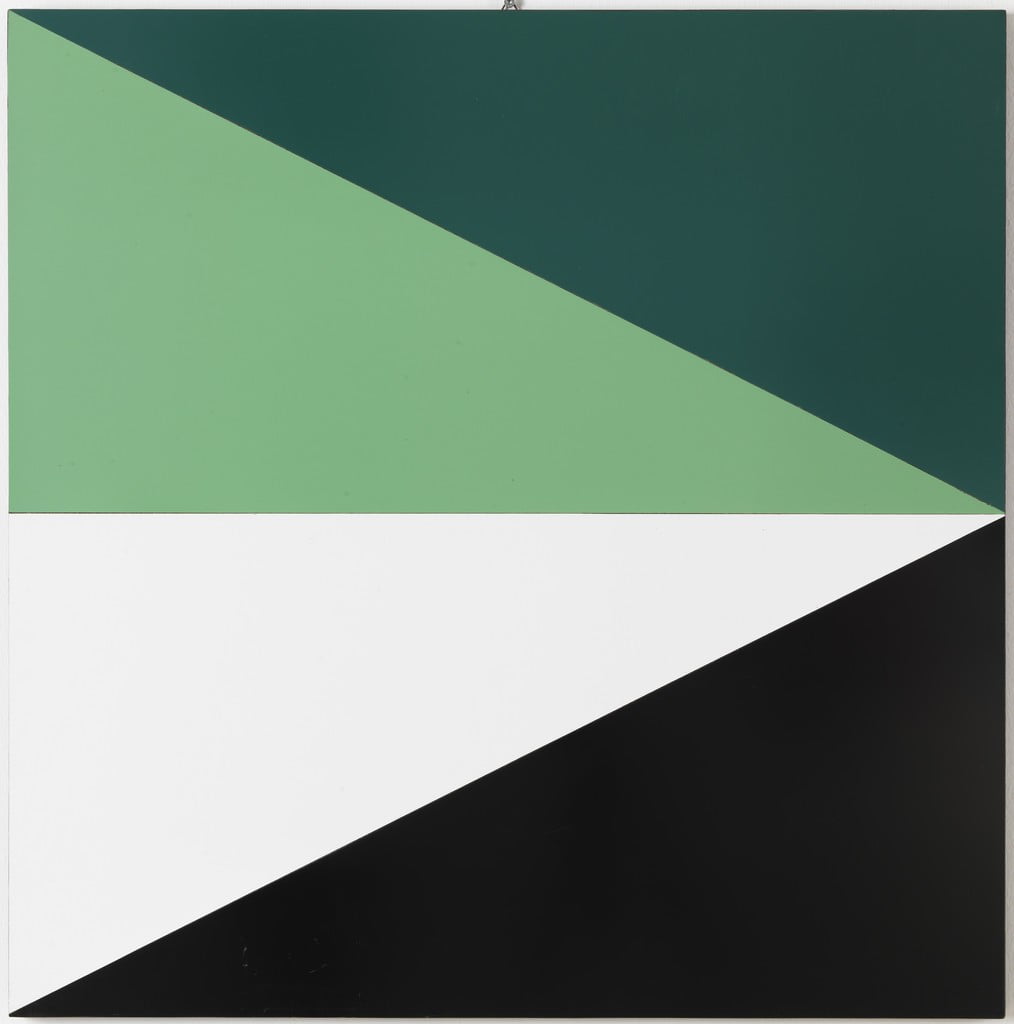 Borella, Rocco , struttura e colore - freccia, 1967, olio su compensato, VAF 1863, Roverto, Mart