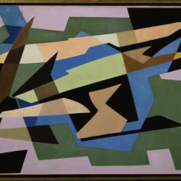 Bozzolini, Silvano , contrastes dans l'espace, 1951, olio su tela , VAF 2023, Roverto, Mart