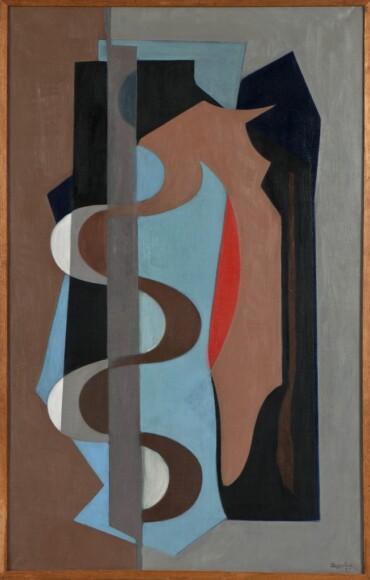 Bozzolini, Silvano , Vibration, 1949, olio su tela, VAF 2022, Roverto, Mart