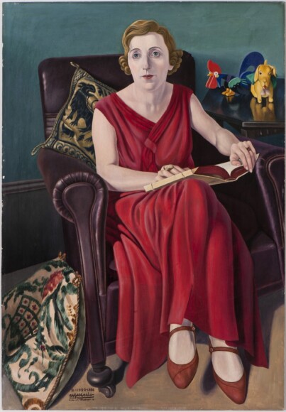 Cagnaccio di San Pietro , Ritratto della signora Wighi, 1930-36, olio su tavola, VAF 2085, Roverto, Mart