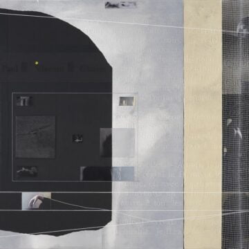 Cagnone, Angelo , il tragitto dell'occhio, Q = 2015, tecnica mista su tela, VAF 2338, Rovereto, Magazzino VAF