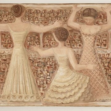 Campigli, Massimo , Teatro/ Attrici/ Théâtre (Il teatro con attrici), 1940-1942, olio su tela, VAF 715, Roverto, Mart