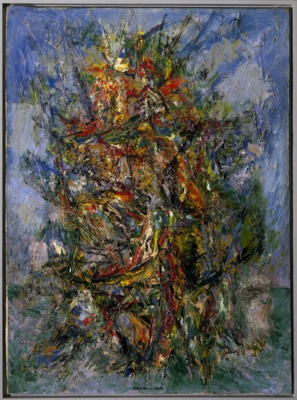 Carmassi, Arturo , cespuglio, 1958, olio su tela, VAF 1356, Roverto, Mart