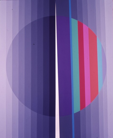 Carmi, Eugenio , Spaccatura sul grigio, 1972, olio su tela, VAF 1371, Roverto, Mart