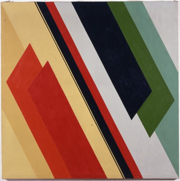 Carreri, Attilio , Tempo composto n. 6, 1971, olio su tela, VAF 1287, Roverto, Mart