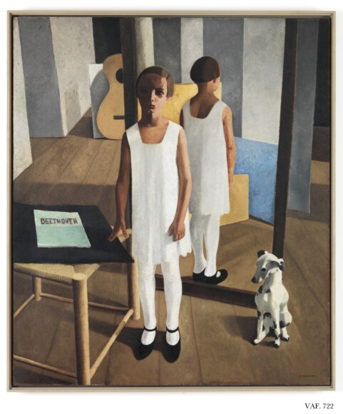 Casorati, Felice , Beethoven, 1928, olio su tavola, VAF 722, Roverto, Mart