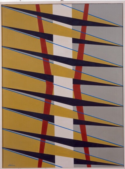 Chevrier, Ferdinando , struttura, 1954, olio su tela, VAF 1359, Roverto, Mart