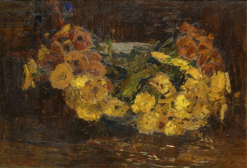 Cinotti, Guido , natura morta, 1914 ca., olio su tavola, VAF 2343, Roverto, Mart