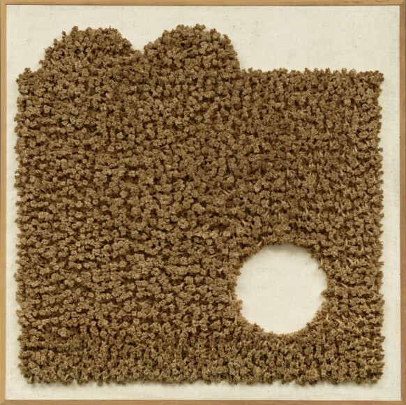 Clemente, Jack , Senza titolo, 1968, olio, corde e nodi applicati su tela , VAF 2262, Roverto, Mart