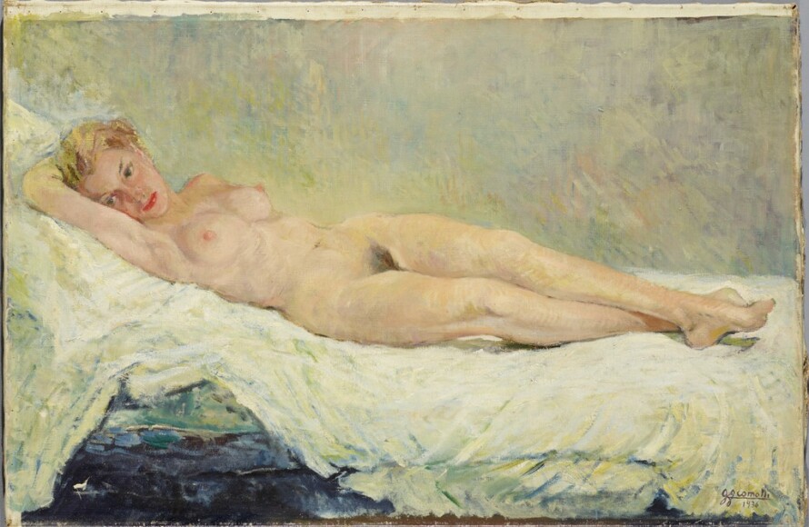 Comolli, Gigi , nudo femminile , 1936, olio su tela, VAF 2447, Roverto, Mart