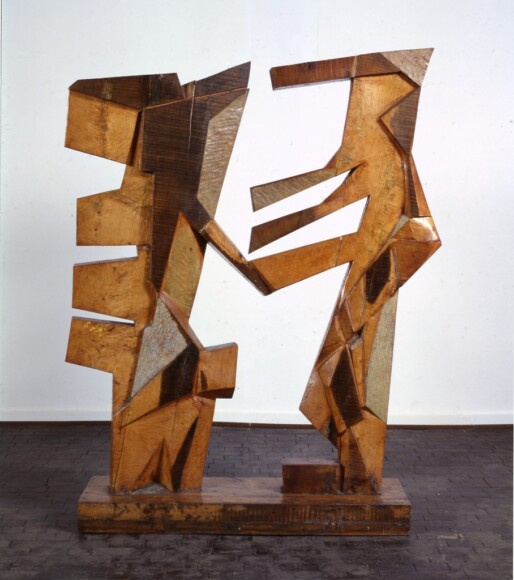Consagra, Pietro , Figure, 1954, legno colorato, VAF 111, Roverto, Mart