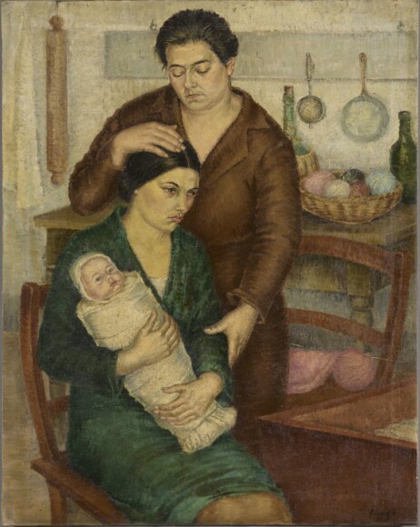 Cuniolo, Armando , L'abbandonata o Le tre generazioni, 1933, olio su tela, VAF 2224, Roverto, Mart
