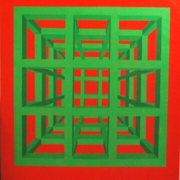 D'Agostino, Antonio , Gabbia , 1969, acrilico su tela , VAF 2345, Rov. A 0 sopra