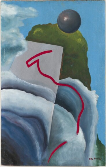 Dal Bianco, Armando , Aeropittura, 1933, olio su tavola, VAF 1984, Roverto, Mart