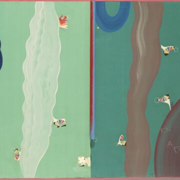 Dangelo, Sergio , la cevalure de Toyen, 1964/70, smalto, tempera e collage su tela, VAF 2269 , Roverto, Mart