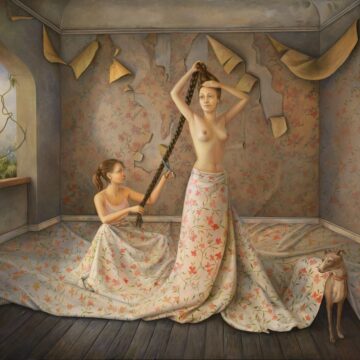 Del Monte, Ilaria , Prima della fuga , 2012, olio su tela , VAF 2347, Roverto, Mart