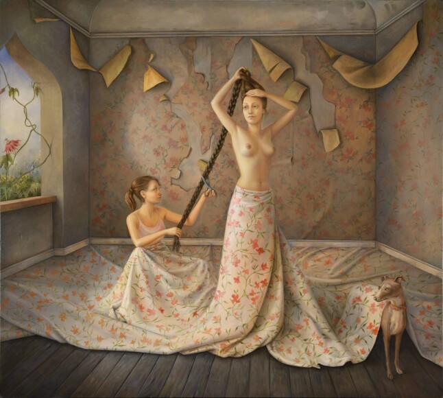 Del Monte, Ilaria , Prima della fuga , 2012, olio su tela , VAF 2347, Roverto, Mart