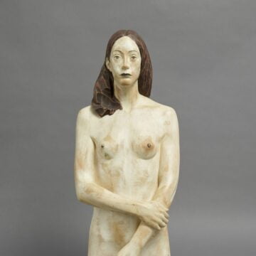 Demetz, Aron , busto di donna, 2008, legno di Tiglio, VAF 2143, Roverto, Mart