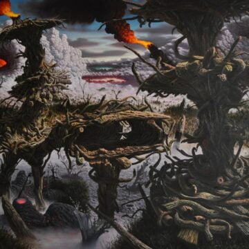 Di Piazza, Fulvio , scenari possibili /white noise, 2011, olio su tela, VAF 2133, Roverto, Mart