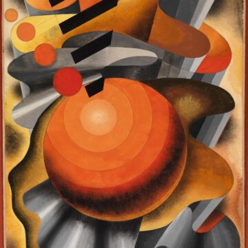 Diulgheroff, Nicolay , Uomo meccanico, 1932, tempera su carta intelata, VAF 1454, Roverto, Mart