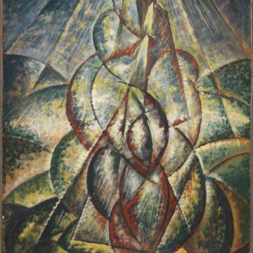 Dottori, Gerardo , Forme ascensionali e torri, 1928, olio su cartone, VAF 1160 , Roverto, Mart