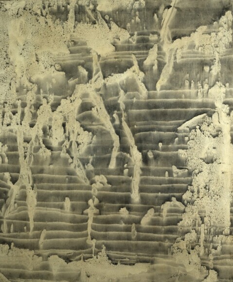 Dova, Gianni , Composizione nucleare, 1951, tecnica mista su carta intelata, VAF 1876, Roverto, Mart