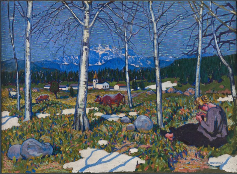 Dudreville, Leonardo , Meriggio a Borgotaro, 1908, olio su cartone intelato, VAF 1184, Roverto, Mart