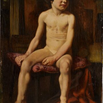 Dudreville, Leonardo , Nudino, 1923, olio su tavola , VAF 1326, Roverto, Mart