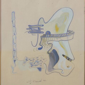 Furlan, Gelindo , composizione ritmica, 1934, acquarello su carta, VAF 1993, Roverto, Mart