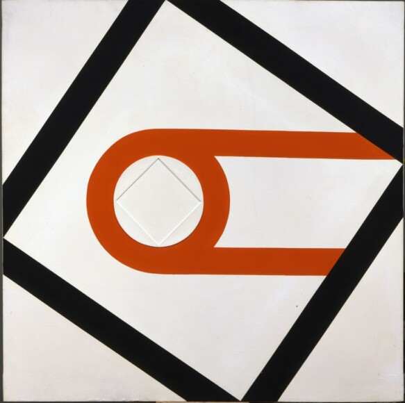 Fusi, Walter , penetrazione nello spazio 78, 1967, acrilico su tela e PVC, VAF 1450, Roverto, Mart