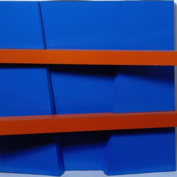 Gandini, Marcolino , costruzione legno e formica, 1970, dipinto su legno e formica - 3 pezzi, VAF 1777, Rov. D 4