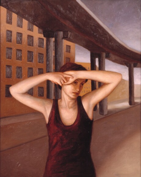 Gandolfi, Paola , Sopraelevata del Prenestino, 1989, Öl auf Leinwand, VAF 967, Roverto, Mart