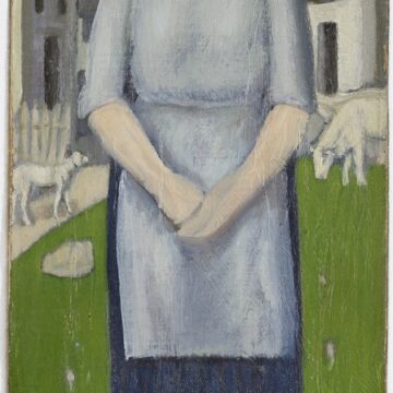 Garbari, Tullio , La casalinga, 1916, olio su tela su cartone, VAF 2523, Roverto, Mart