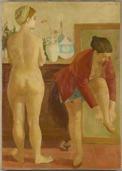 Gentilini, Franco, Ragazze nello studio del pittore, 1937, olio su tela, VAF 2426, Roverto, Mart