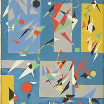 Giordano, Edoardo , composizione, 1954, olio su tela, VAF 2356, Roverto, Mart