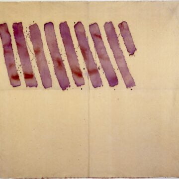 Griffa, Giorgio , obliquo violetto, 1977, Acrilico su tela, VAF 1019, Roverto, Mart