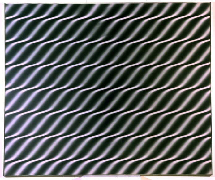 Grignani, Franco, Sperimentale di subpercezione, 1951, ingrandimento da negativo su tela sensitiva, levata ondulatoria, VAF 382, Roverto, Mart