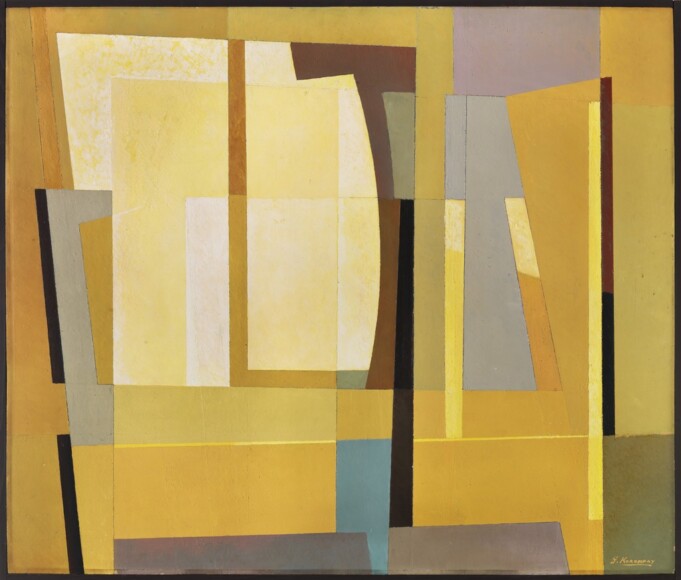 Korompay, Giovanni , senza titolo, 1952, olio su tela, VAF 1490, Roverto, Mart